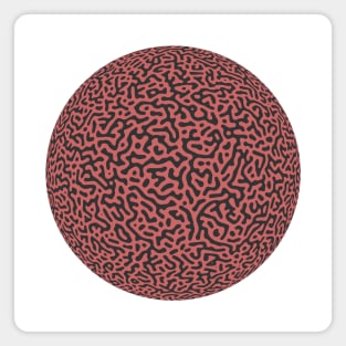 Turing Pattern Sphere (Rose Gold) Magnet